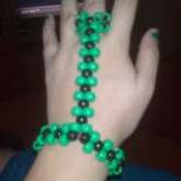 Black And Green Kandi Slave Bracelet